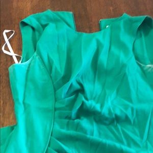 Green Calvin Klein work dress